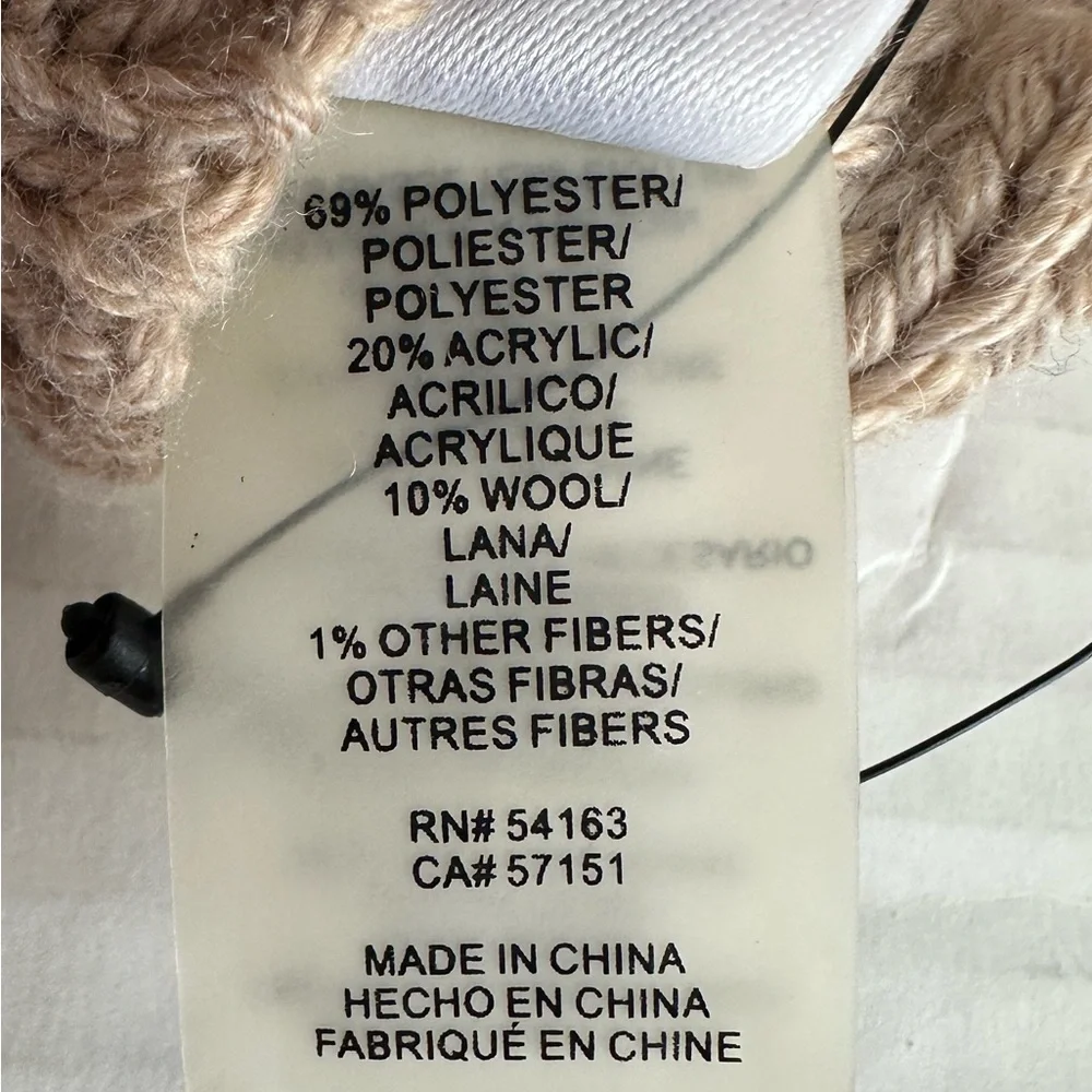 Calvin Klein Beige Convertible Mittens Fingerless Gloves